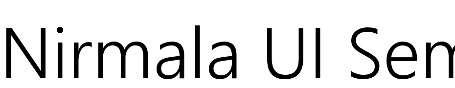 Nirmala UI Semilight cкачати шрифт безкоштовно